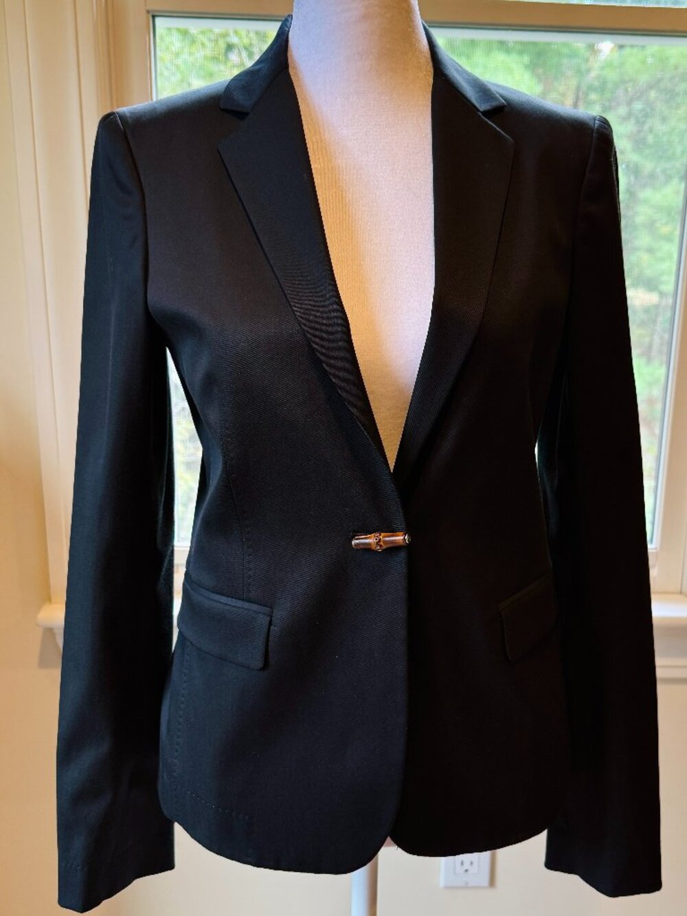 Gucci Vintage X small Black Blazer with Bamboo accessories